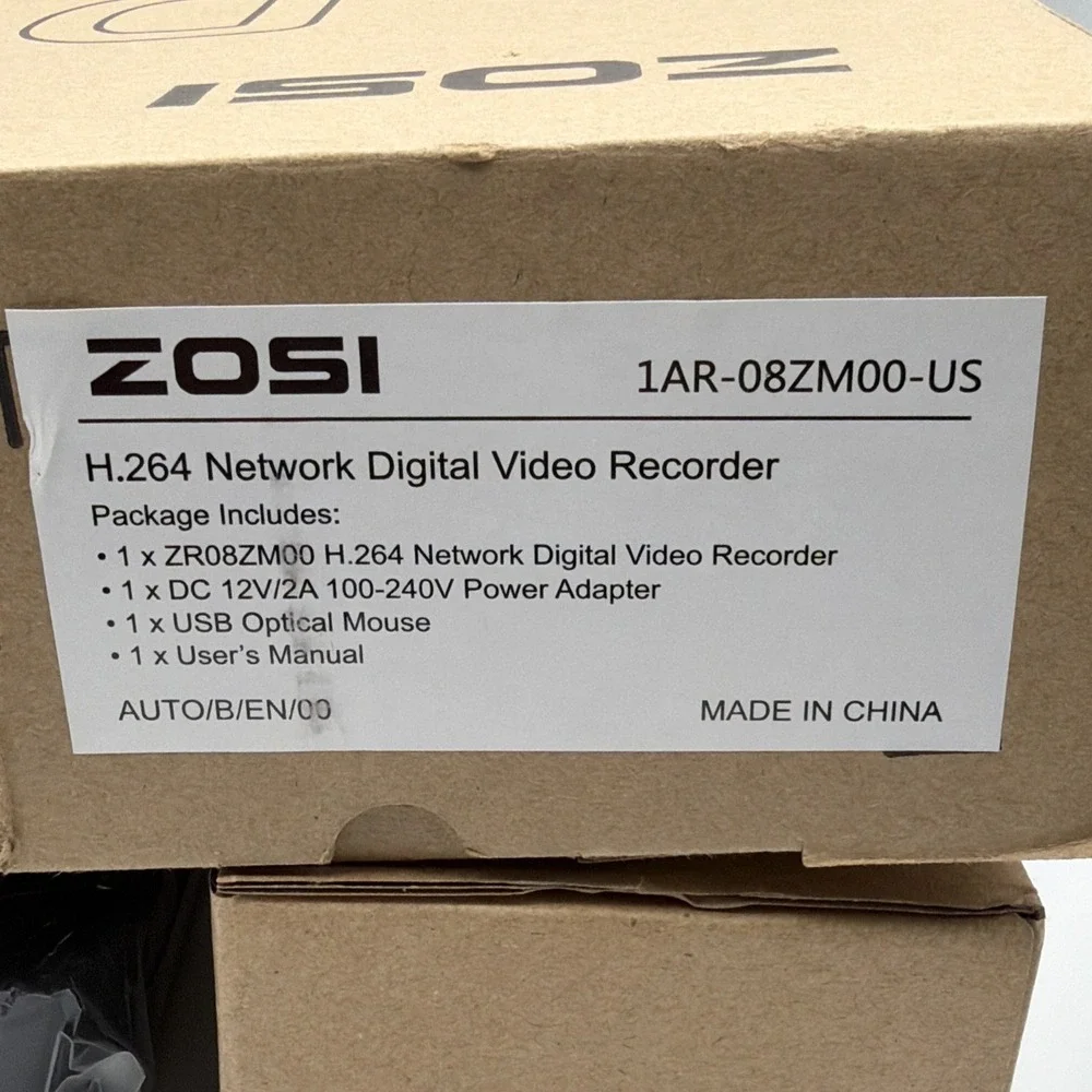 ZOSI ZR08ZM 8-Channel CCTV Digital Video Recorder DVR H.264 720p 0TB Black